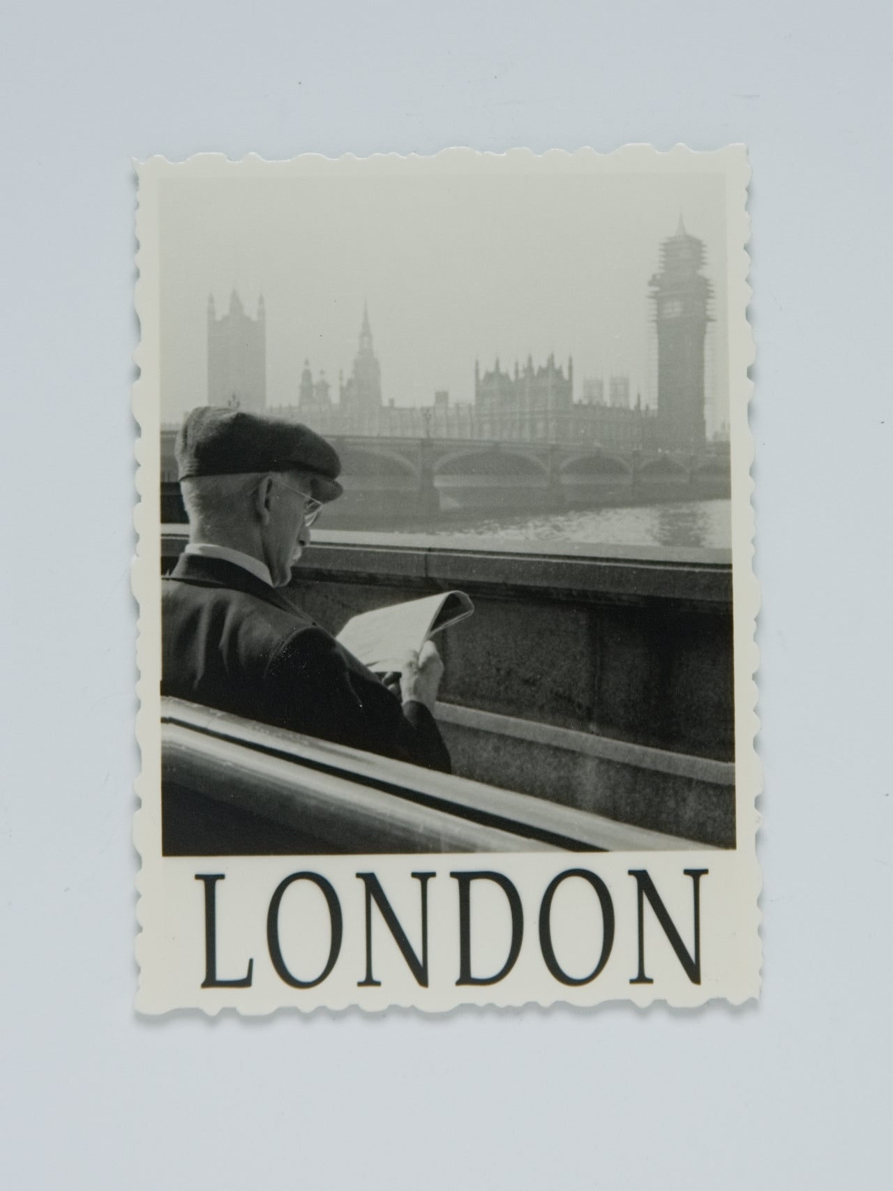 London, Westminster Bridge and Parliament and Big Ben, 1956 