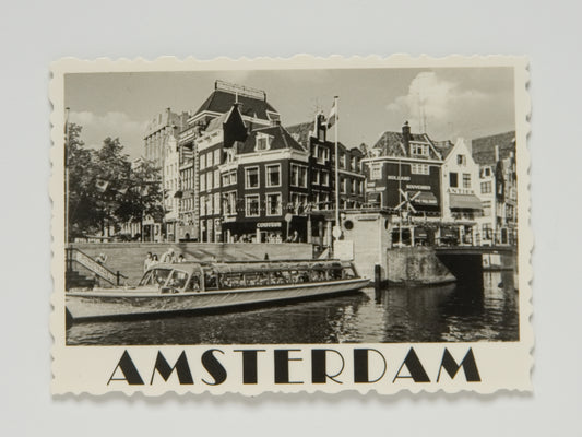 Amsterdam, Rokin Canal at Langebrugsteeg, 1969