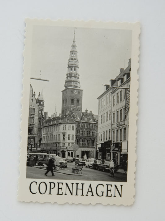 Copenhagen, Amagertorv from Sankt Nikolaj Kirke, 1966